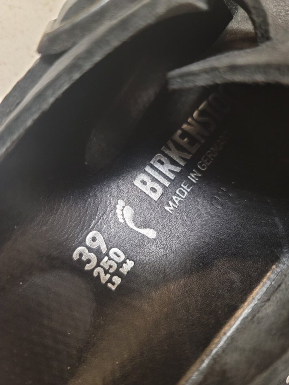 Birkenstock Boston Exquisite - Size 8.5/39 Black Leather - Made in Germany - Picture 5 of 10